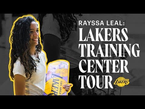 Brazilian Skateboarding Phenom Rayssa Leal Tours the Lakers Facility