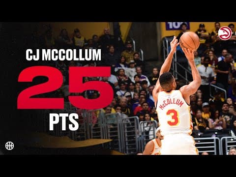 CJ McCollum scores 25 points off bench for Hawks at Lakers
