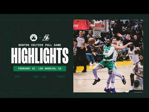 Payton Pritchard leads Celtics over Lakers in 111-89 in Los Angeles | Extended Highlights