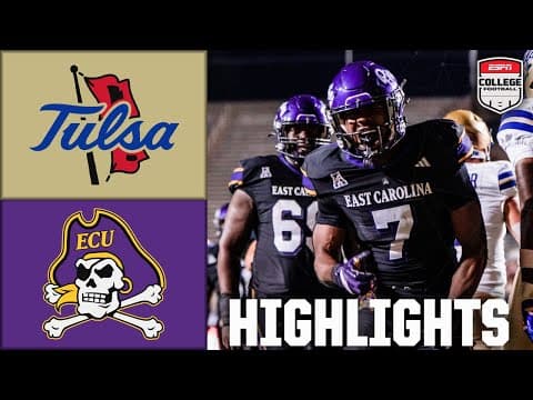 Tulsa Golden Hurricane vs. East Carolina Pirates | Full Game Highlights | ESPN College Football