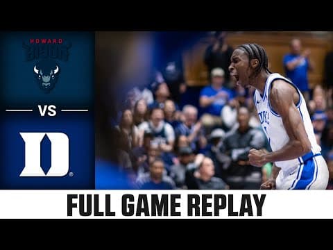 Howard vs. Duke Full Game Replay | 2025-26 ACC Men's Basketball