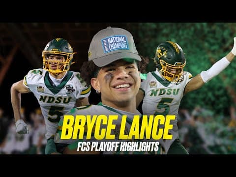 North Dakota State WR Bryce Lance top FCS playoff highlights