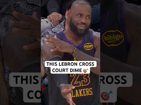 LeBron throws a dot to the corner 😳