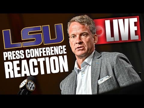 Lane Kiffin LSU Press Conference LIVE | INSTANT REACTION | National Signing Day Preview 🚨