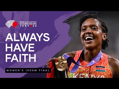 Kipyegon dominates 1500m to secure 4th world title | World Athletics Championships Tokyo 25
