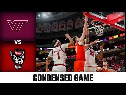 Virginia Tech vs. NC State Condensed Game | 2025-26 ACC Men's Basketball