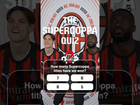 Supercoppa quiz: Ricci and Tomori team up 👊🧠 | #shorts