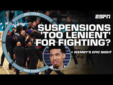 SOFT ON CRIME!? 🤔 Reaction to Hornets-Pistons suspensions + Wemby for MVP & a title run? | NBA Today