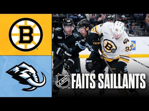 Bruins vs Mammoth19/10/25 | Faits saillants