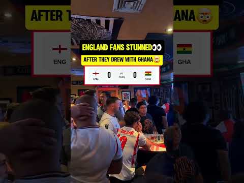 England fans reaction to Ghana draw👀