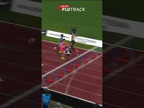 Cordell let everyone KNOW 😂 after winning the 110mH at #LausanneDL!