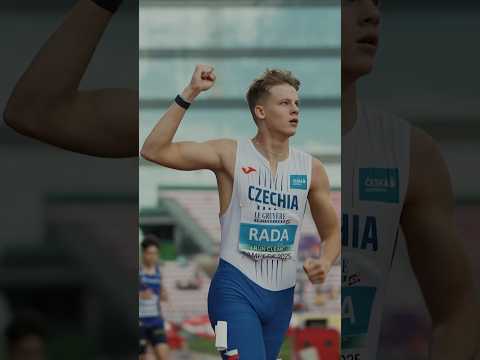 Rampaging Rada 🇨🇿 gets 🥇 in the 400m hurdles, and teammate Vana grabs 🥉#Tampere2025 #athletics