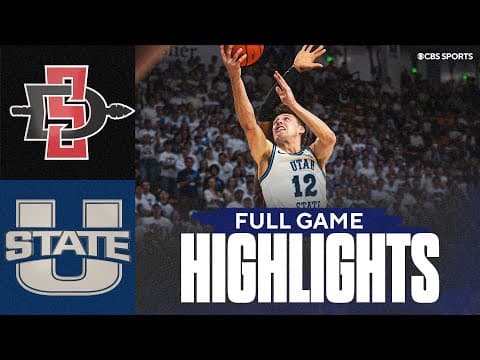 San Diego State Aztecs vs Utah State Aggies | Full Game Highlights