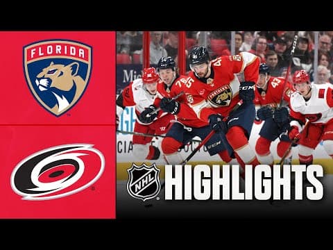 NHL Highlights | Panthers vs. Hurricanes | September 24, 2025