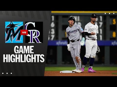Marlins vs. Rockies Game Highlights (9/16/25) | MLB Highlights