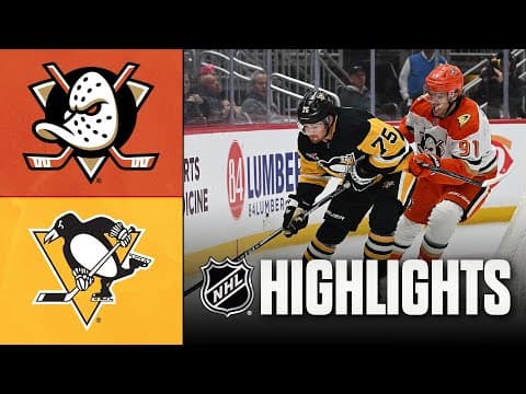 Ducks vs. Penguins | NHL Highlights | December 09, 2025