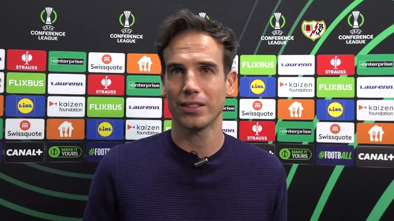 Íñigo Pérez tras lograr el pase a la final de la Conference League