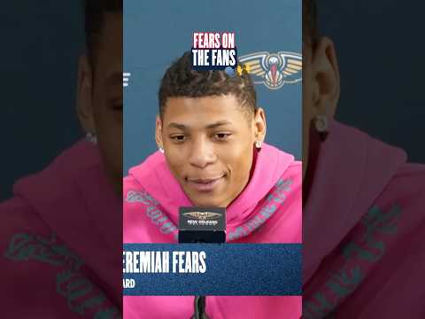 Jeremiah Fears on the New Orleans fans #pelicans #nba