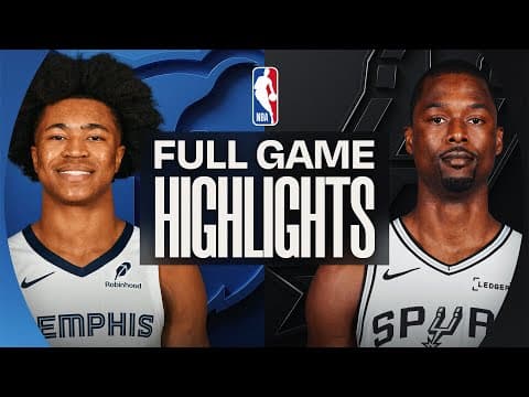 GRIZZLIES at SPURS | FULL GAME HIGHLIGHTS | December 2, 2025