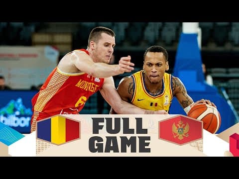 Romania v Montenegro | Full Basketball Game | FIBA Basketball World Cup 2027 European Qualifiers