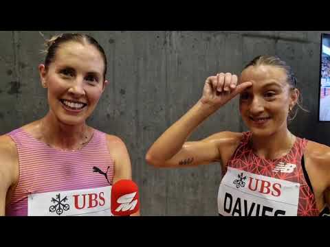 Georgia Griffith & Rose Davies After Zurich Diamond League 3000m Final
