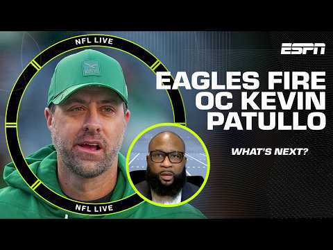 Eagles fire Kevin Patullo 🚨 Laura Rutledge suggests Mike McDaniel to replace him 👀 | NFL Live