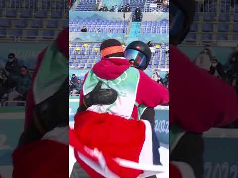 Birk Ruud flying the Norway flag in style at #Beijing2022 🇳🇴✨#Olympics #WinterOlympics