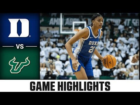 Duke vs South Florida Game Highlights | 2025-26 ACC Women's Basketball
