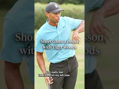 A short game lesson with Tiger Woods. 🐅