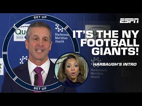 Will John Harbaugh be the Mike Vrabel to Jaxson Dart's Drake Maye? 👀 GIANTS ON THE RISE 📈 | Get Up