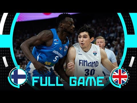 Group Phase | Finland v Great Britain | Full Basketball Game | FIBA EuroBasket 2025