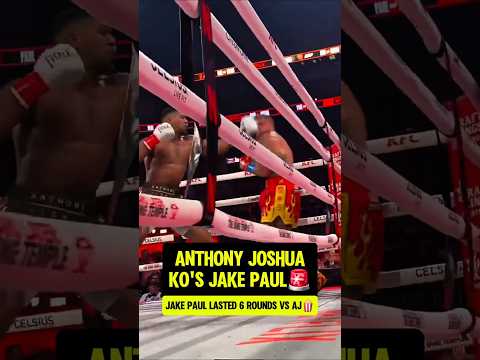 Anthony Joshua KOs Jake Paul in 6th RD😳
