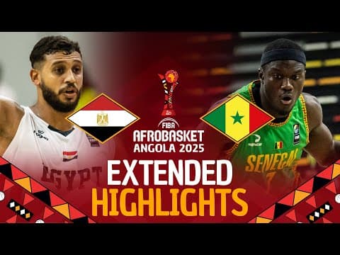 Egypt 🇪🇬 vs Senegal 🇸🇳 | Extended Highlights | #AfroBasket 2025