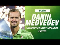 Daniil Medvedev Championship Speech | 2026 Dubai