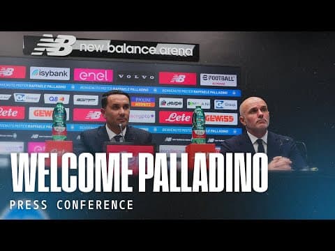 La conferenza stampa di presentazione del tecnico Raffaele Palladino