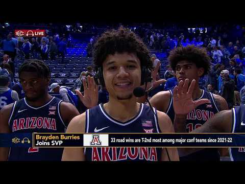 Brayden Burries reacts to game-winning block vs. BYU & playing against AJ Dybantsa 🍿 | SC with SVP