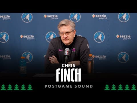 “The Best Rhythm We Had Was When He [Mike] Was Out There.” | Chris Finch Post Game Sound | 12.21.25