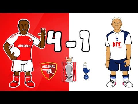 EZE DESTROYS SPURS💥 Arsenal 4-1 Tottenham (North London Goals Highlights Hat-trick)
