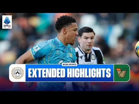 Udinese vs. Venezia: Extended Highlights | Serie A | CBS Sports Golazo