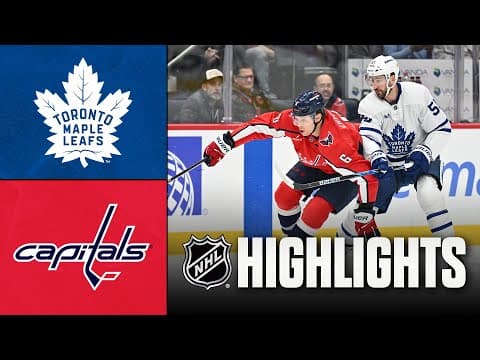 Maple Leafs vs. Capitals | NHL Highlights | December 18, 2025