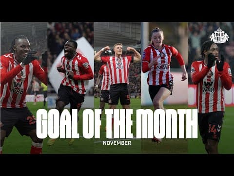 Brobbey's Last Minute Equaliser & Corbyn's Curler | Goal Of The Month | November