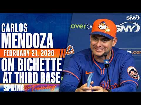 Carlos Mendoza with his takeaways on Bo Bichette's Mets debut at third base