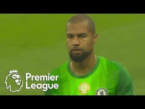 Robert Sanchez sent off for taking down Bryan Mbeumo | Premier League | NBC Sports
