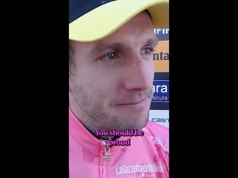 A moment to treasure 🫶  Simon Yates was emotional like the rest of us after winning the Giro 🩷🇬🇧