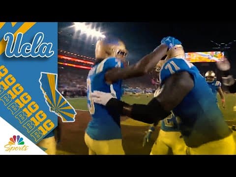 Nico Iamaleava, UCLA Bruins capitalize on blocked field goal against USC Trojans | Big Ten on NBC