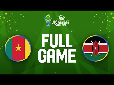 LIVE - Cameroon v Kenya | FIBA U16 Women's AfroBasket 2025 | Group Phase