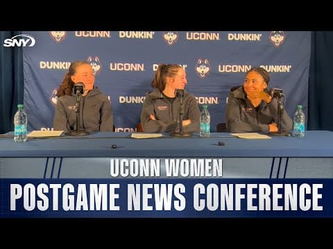 Allie Ziebell on tying UConn single-game three-pointer record, Shade and Strong talk win vs. Xavier