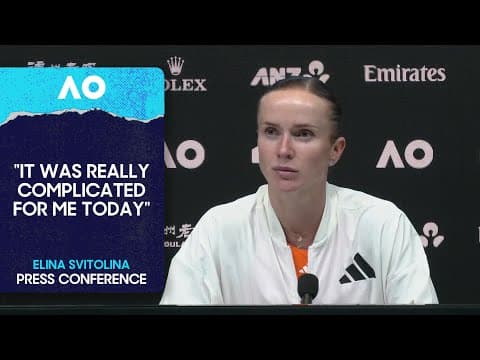 Elina Svitolina Press Conference | Australian Open 2026 Semifinal