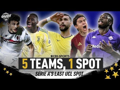 The TIGHT race for Serie A's FINAL Champions League spot of the season ⚽️  | Golazo Matchday