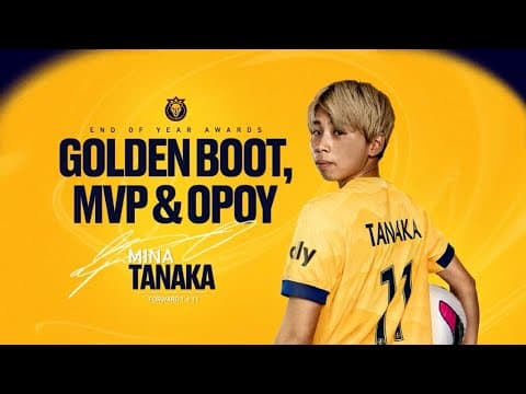 Mina Tanaka is URFC’s MVP, Offensive Player of the Year and Golden Boot Winner